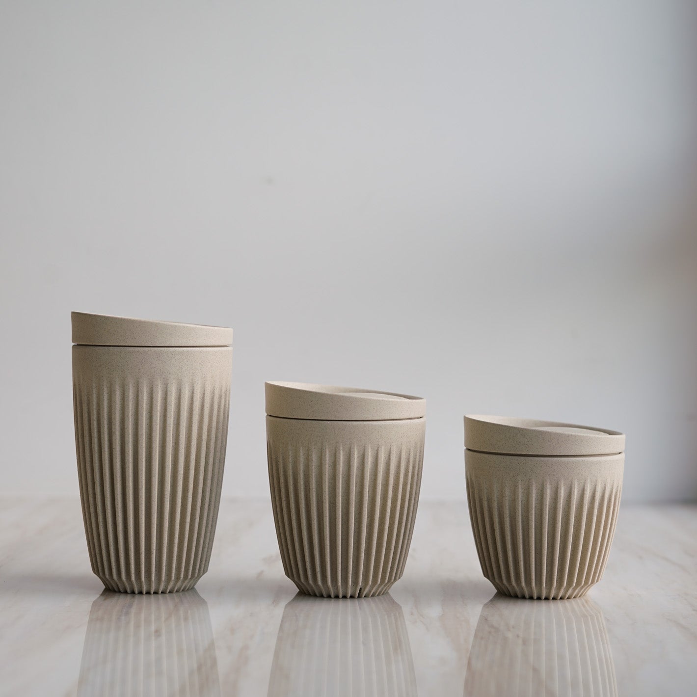 Huskee Cup - Natural with lid