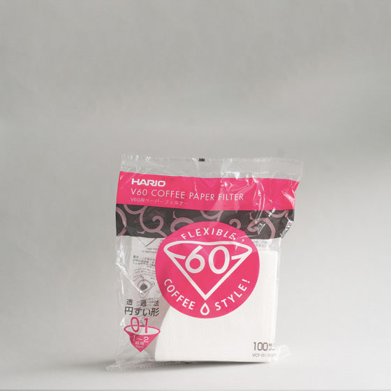 Hario V60 Paper Filter 100 sheets 1-2 Cups / 1-4 Cups