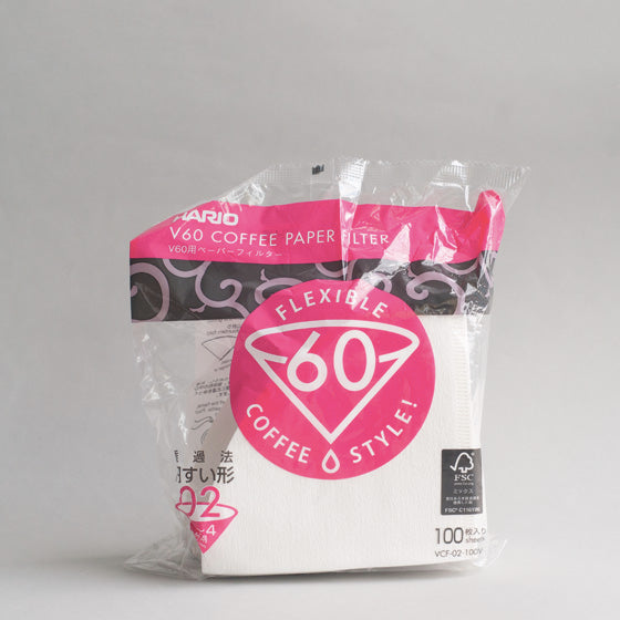 Hario V60 Paper Filter 100 sheets 1-2 Cups / 1-4 Cups